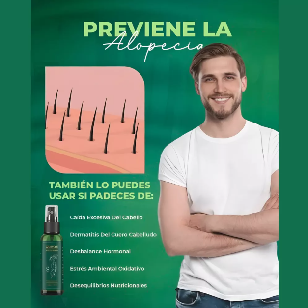 Spray para el crecimiento del cabello