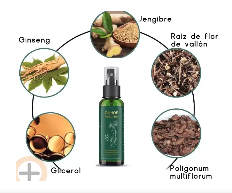 Spray para el crecimiento del cabello